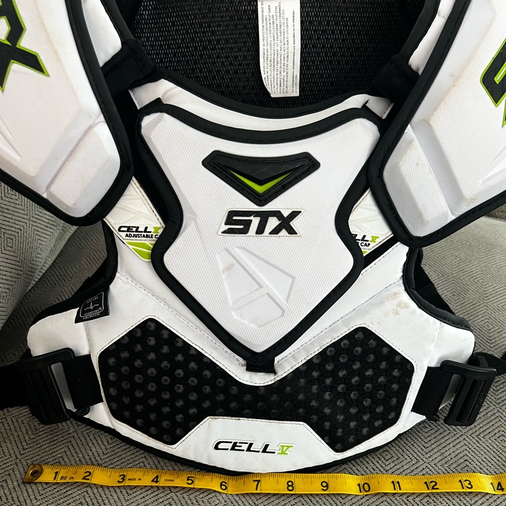 STX Cell V Lacrosse Shoulder Pads Sz Small